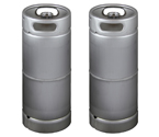 Two Kegco 5 Gallon Commercial Kegs - Drop-In D System Sankey Valve