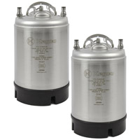 2.5 Gallon Ball Lock Kegs - Strap Handle - NSF Approved - Set of 2