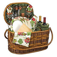 Picnic Time Merlot Deluxe Picnic Basket