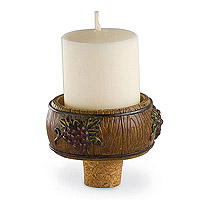 Wine Barrel Votive Holder & Bottle Stopper