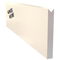 Dry Erase Menu Wall Board Plank - White