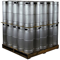 Pallet of 50 Kegs - 5 Gallon Commercial Keg with Drop-In D System Sankey Valve