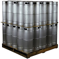 Pallet of 50 Kegco 5 Gallon Commercial Kegs - Threaded D System Sankey Valve