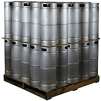 Pallet of 50 Kegs - 5 Gallon Commercial Keg with Micromatic Drop-In D System Sankey Valve