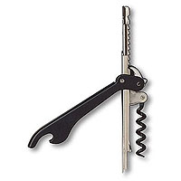 Puigpull Waiter's Corkscrew Wine Opener - Black