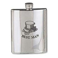Best Man 6oz Hip Flask
