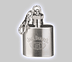 Jack Daniel's Belt Loop Keychain Stainless Steel Flask- 1 oz.