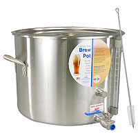 15 Gallon Stainless Steel Brew Pot with Site Gauge