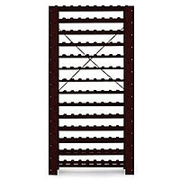 126-Bottle Swedish Pine Wine Rack in Mahogany Finish