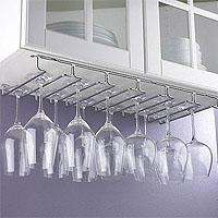 Large Under Cabinet Hanging Stemware Rack