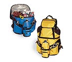 Beach Bag Deluxe Backpack Cooler - Red w/ Black Trim