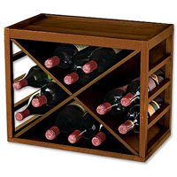 12 Bottle X Cube Stack Wine Rack