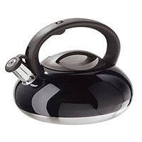 Stainless Steel Whistling Kettle - Black Finish