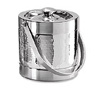 Oggi 7235 Hammered Stainless Steel Double-Wall Ice Bucket