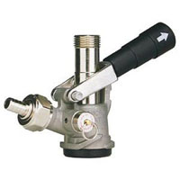 D System Keg Tap Coupler - Black Lever Handle