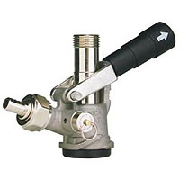 D System Keg Tap Coupler - Black Lever Handle