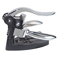 Four Piece Wine Bottle Corkscrew Set - Black