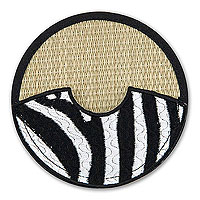 Wild Spirits Glass Slippers - Zebra - Set of 4