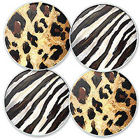 Wild Spirits Glass Coaster Set