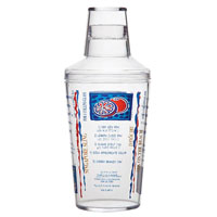 Plastic Recipe Cocktail Shaker 3-Piece Set