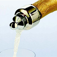Auto-Close Pour & Seal Champagne Bottle Stopper