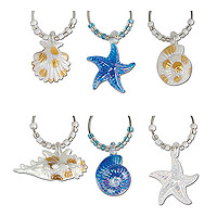 Seashore My Glass&reg; Wine Charms