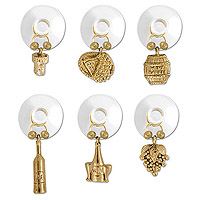 Gold Wine Cellar Suction Cup My Glass&reg; Wine Charms