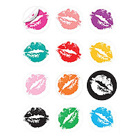 Sealed with a Kiss Glass Stick-ems