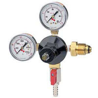 Double Gauge - Nitrogen Beer Regulator - with Shut-Off Valve