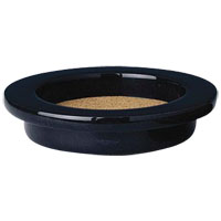 Black Marble Grande Wine Bottle Coaster