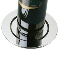 Platinum Wine Bottle Coasters (Set of 4)