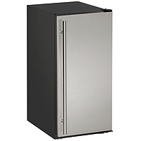 Crescent Ice Maker Model - Black Cabinet with Stainless Steel Door
