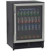Avanti BCA5105SG 5.3 Cu. Ft. Beverage Center with Stainless Steel Glass Door