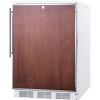 5.3 cf Built-in Refrigerator-Freezer with Lock - White