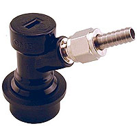 Ball Lock Home Brew Keg Tap - Beer Out with 1/4