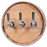 Solid Oak Barrel Head Dispenser