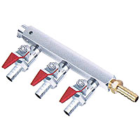 Brass Three-Way Air Distributor