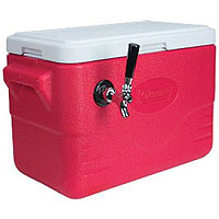 MicroMatic Single Faucet Jockey Box - 28 Quarts, 70-ft. Stainless Steel Coil