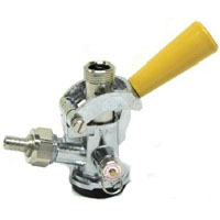 D System Keg Coupler - Gold Handle