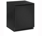 U-Line CLRCO2175B-40 2000 Series Clear Ice Maker / 2.5 Cu. Ft. Refrigerator - Black Cabinet with Black Door - Drain Pump