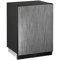 Combo Refrigerator & Ice Maker - Black Cabinet with Integrated Door