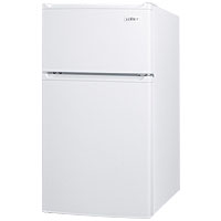 3.0 Cu. Ft. Two Door Compact Refrigerator-Freezer - White