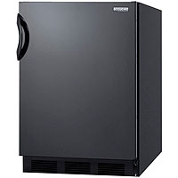5.3 cf Undercounter Refrigerator-Freezer - Black