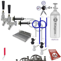 Deluxe Homebrew Dual Tap Kegerator Conversion Kit