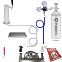 Deluxe Homebrew Draft Tower DIY Kegerator Conversion Kit