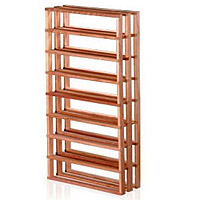 Redrack 40 Bottle Redwood Burgundy Bin Modular Wine Rack