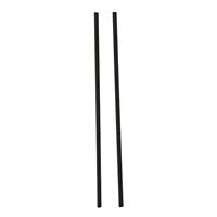 4' Floor to Ceilng Mounted Backer - Satin Black Finish