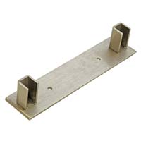 Floor to Ceiling Base - Brushed Nickel Finish