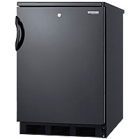 5.5 cf Undercounter All Refrigerator Black w/Lock