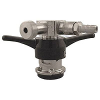 Low Profile D System Keg Coupler w/Pressure Relief Valve
